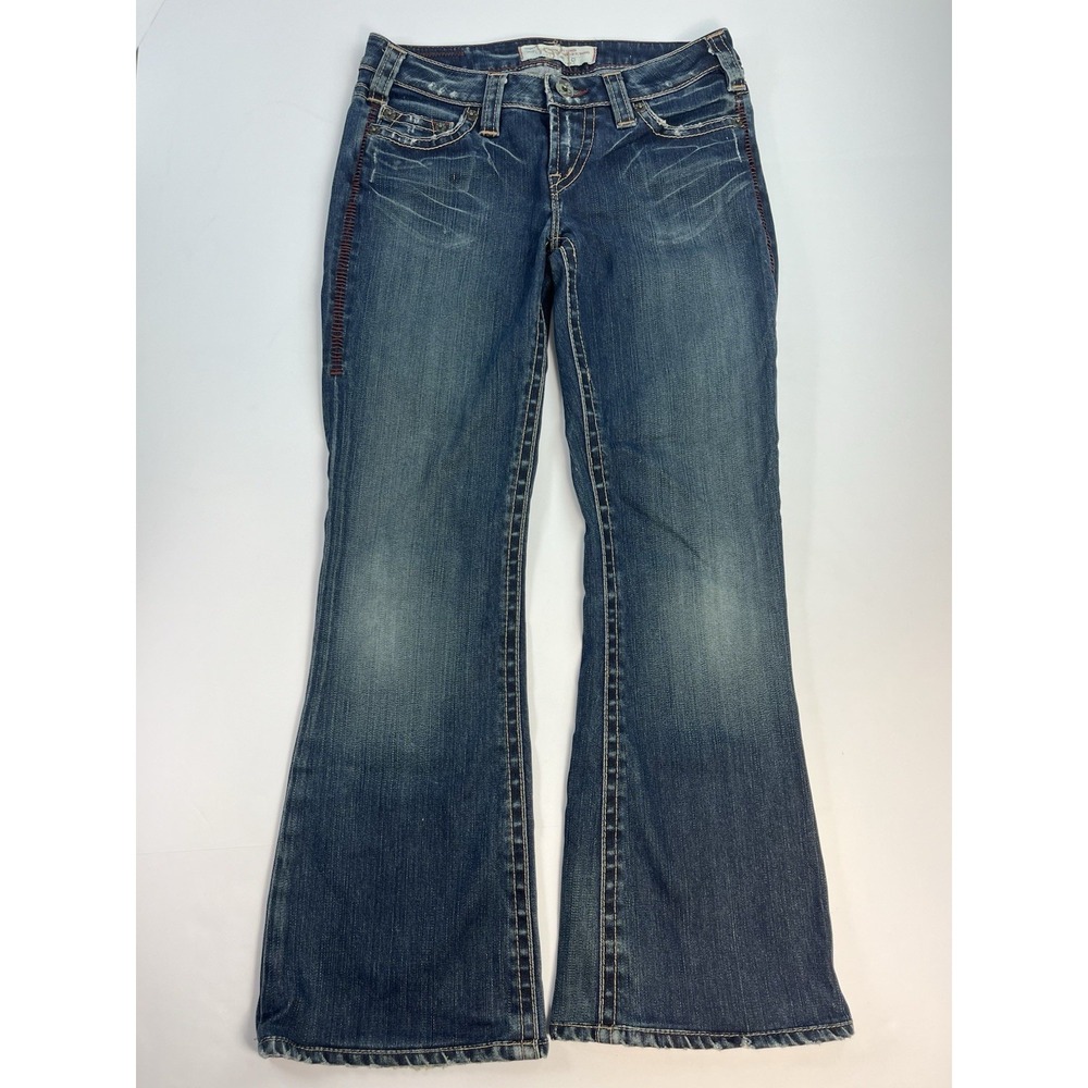 1921 Jeans Womens 27x34 Western Glove Works Bootcut Denim Cowgirl Flap Pockets